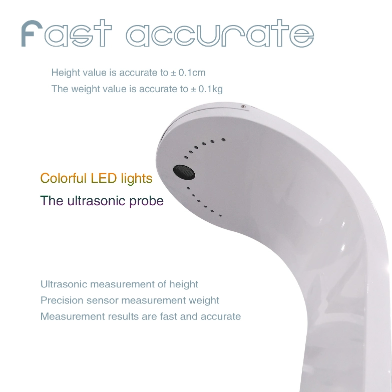 Ultrasonic Scale Weight Machine with Height Scale Hospital Pharmacy Testing