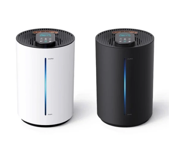 Purificateur d'air à anions 5,5 l, humidificateurs ultrasoniques à brume chaude et fraîche, générateur d'acide hypochoreux